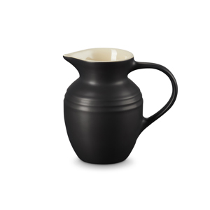 Le Creuset Satin Black Stoneware Breakfast Jug 600ml